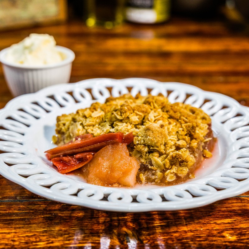 Apple & Rhubarb Crumble